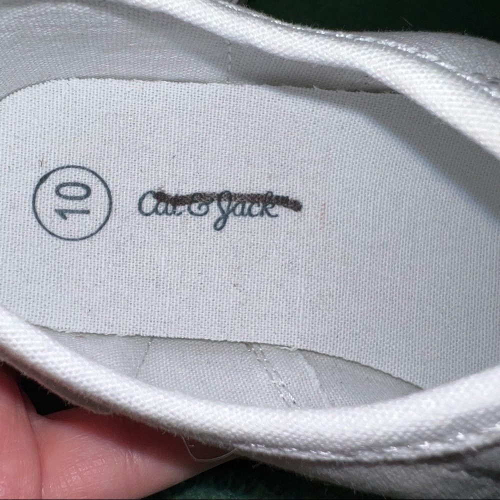 🇺🇸 Cat & Jack Shoes Toddler Girls Size 10 11 Slip On Sneakers USA 4th of July - Picture 2 of 8
